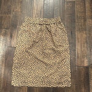 J. Crew Tan and Black Pencil Skirt